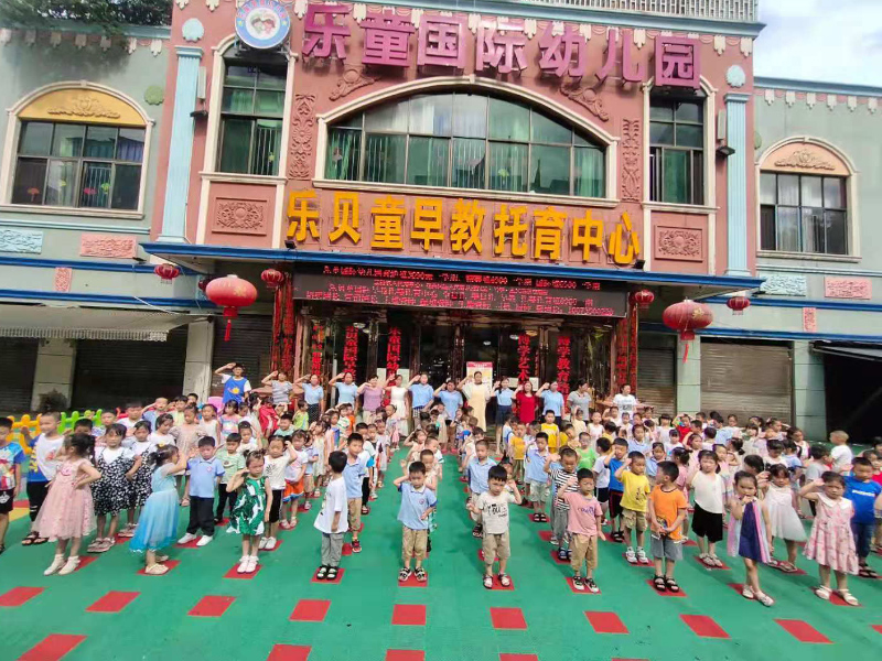 向黨宣誓敬禮-郴州市蘇仙區樂童國際幼兒園師生風采