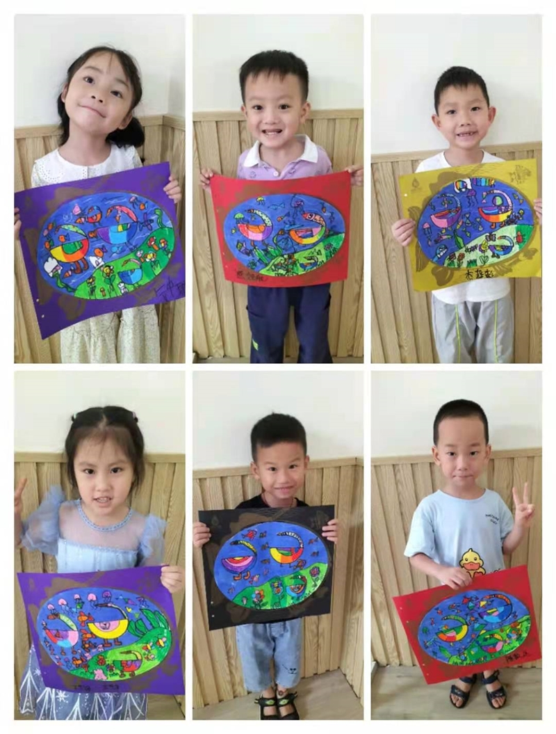兒童創(chuàng)意繪畫作品-廣思雅幼兒園